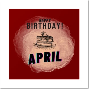 Birthday April #4 Posters and Art